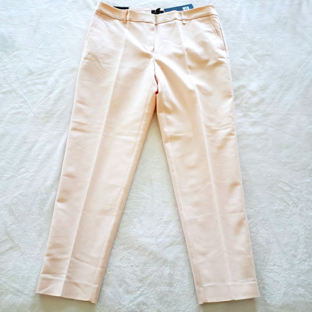 JONES NEW YORK Grace Ankle Length Mid Rise Slim Light Pink Trousers—NWT—8